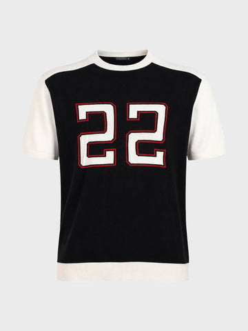 Men's Black Oversized Fit Graphic Printed Casual T-Shirt