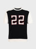 Men's Black Oversized Fit Graphic Printed Casual T-Shirt