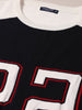 Men's Black Oversized Fit Graphic Printed Casual T-Shirt