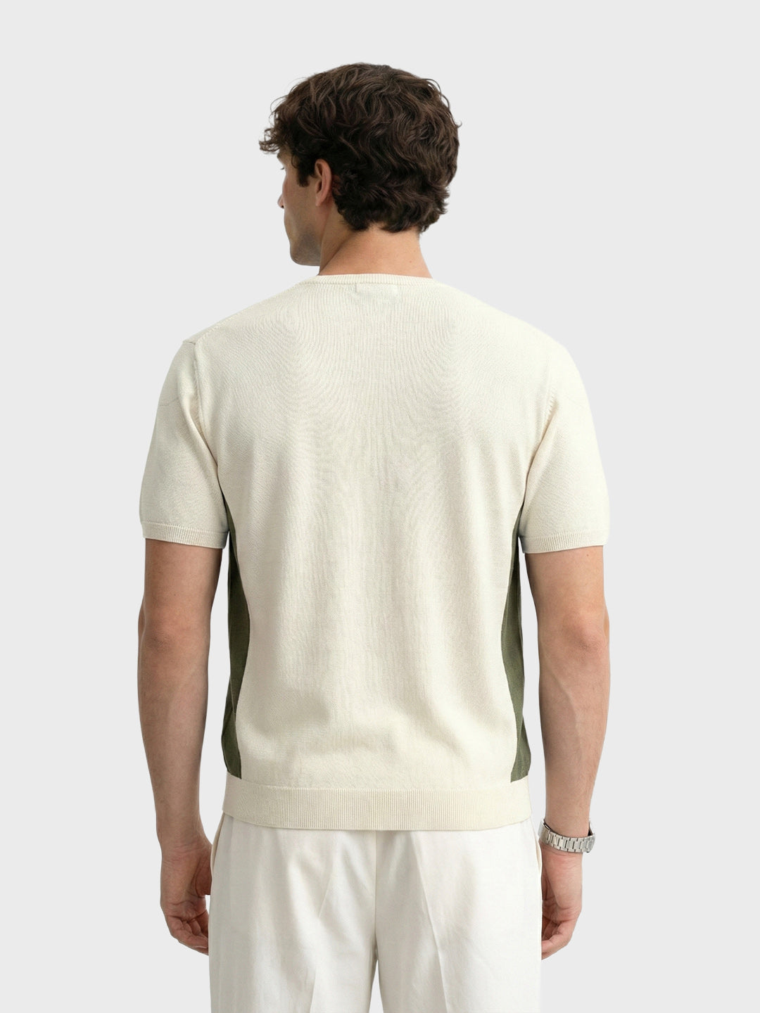 Men's Green Oversized Fit Graphic Printed Casual T-Shirt