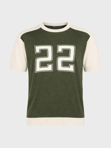 Men's Green Oversized Fit Graphic Printed Casual T-Shirt