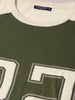 Men's Green Oversized Fit Graphic Printed Casual T-Shirt