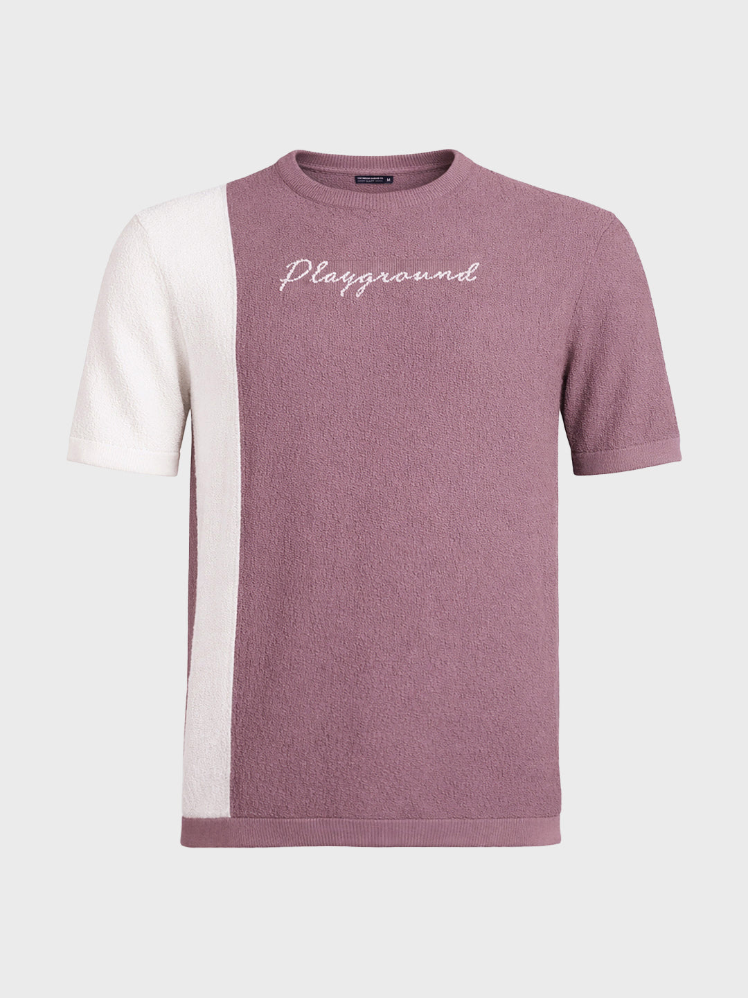 Men's Purple Slim Fit Solid Casual T-Shirt