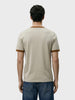 Men's Beige Slim Fit Solid Casual T-Shirt