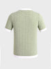 Men's Green Slim Fit Solid Casual T-Shirt