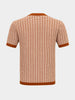 Men's Orange Slim Fit Solid Casual T-Shirt