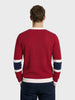 Men's Red Slim Fit Graphic Printed Casual T-Shirt