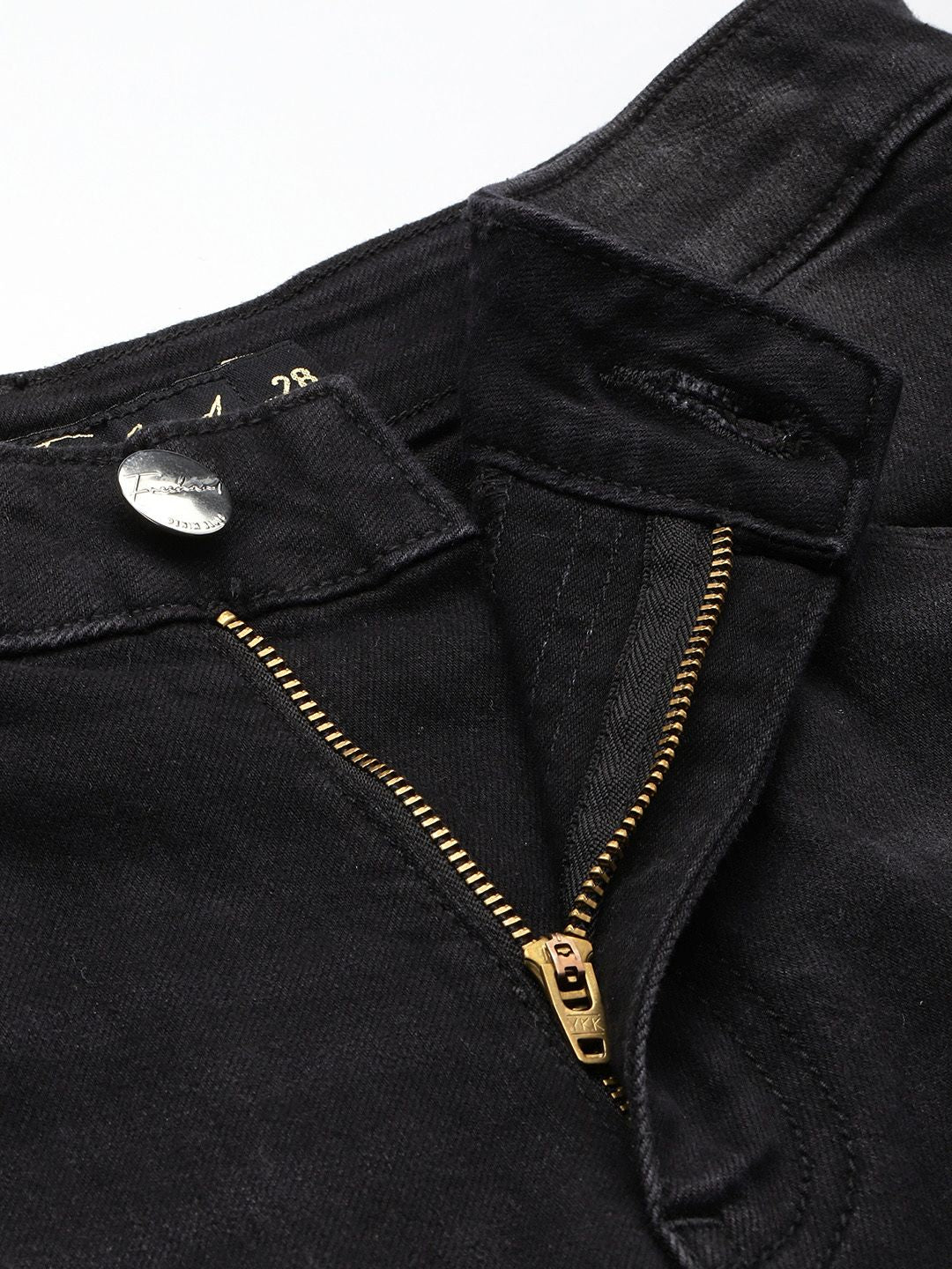 Men's Black Straight Fit Casual Jeans