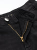 Men's Black Straight Fit Casual Jeans