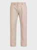 Men's Beige Slim Fit Solid Casual Chinos