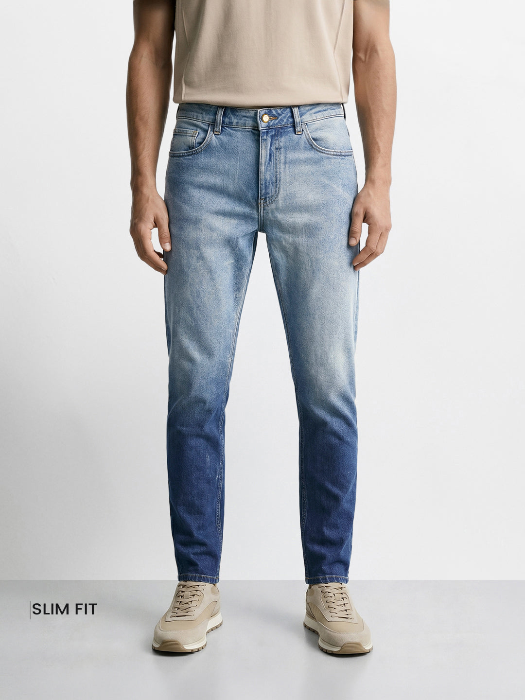Men's Grey Relaxed Fit Solid Casual Trousers