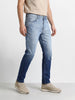 Men's Grey Relaxed Fit Solid Casual Jeans
