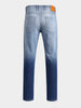 Men's Grey Relaxed Fit Solid Casual Jeans