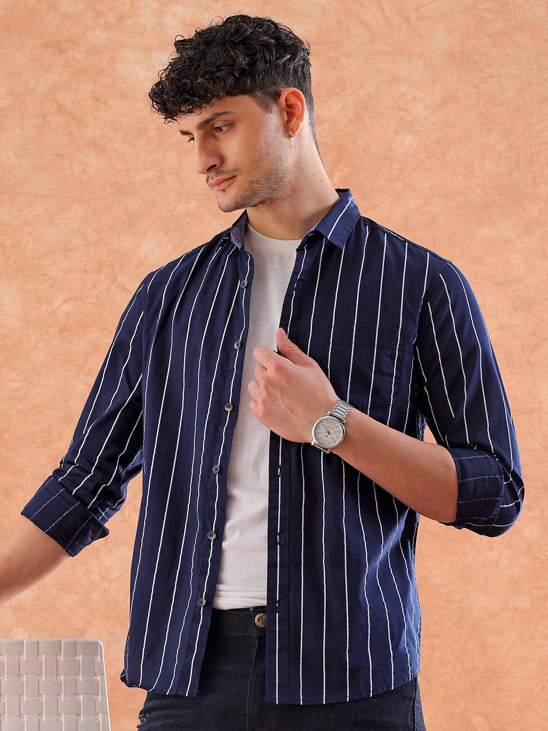 Men's Casual Striped Shirt