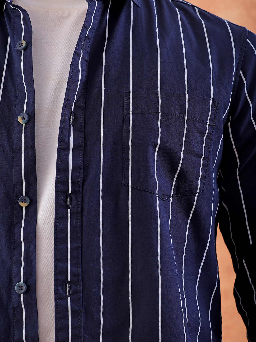 Men's Casual Striped Shirt