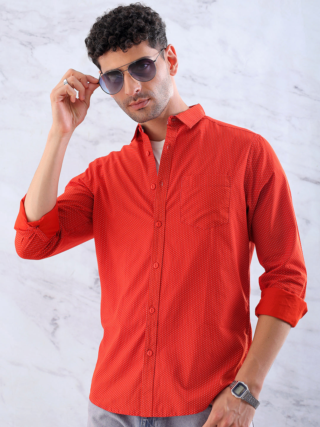 Men's Casual Striped Shirt