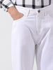 Men's White Bootcut Fit Retro Jeans