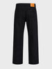 Men's Black Vintage Straight Fit Solid Casual Jeans