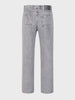 Men's Light Grey Regular Fit Solid Casual Jeans