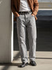 Men's Light Grey Regular Fit Solid Casual Jeans