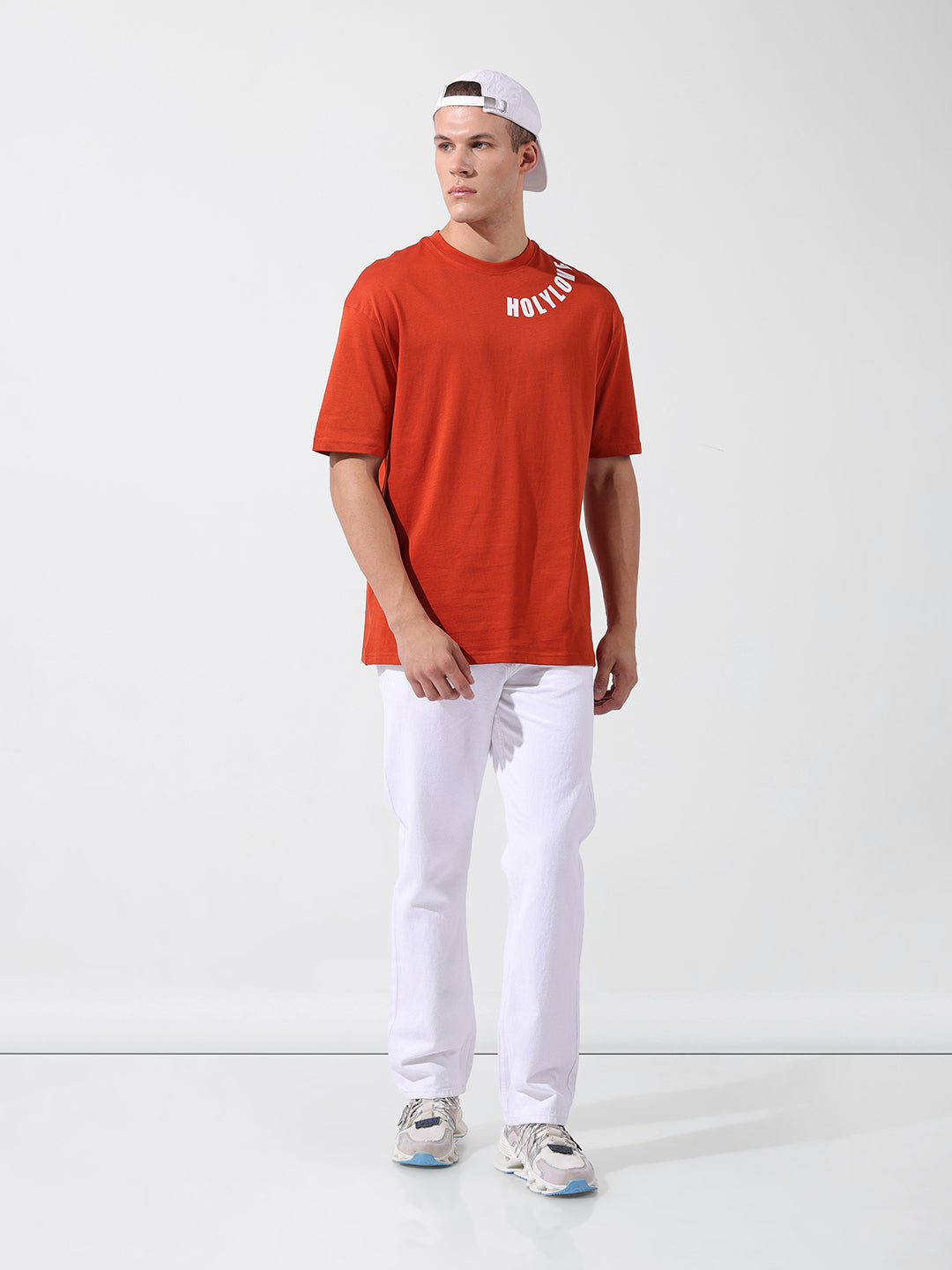 Men's White Straight Fit Casual Jeans
