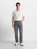 Men's Grey Straight Fit Solid Casual Jeans