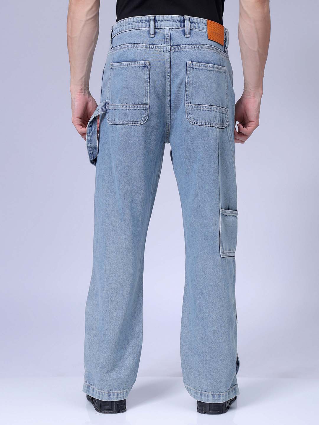 Men's Blue Relaxed Fit Casual Jeans