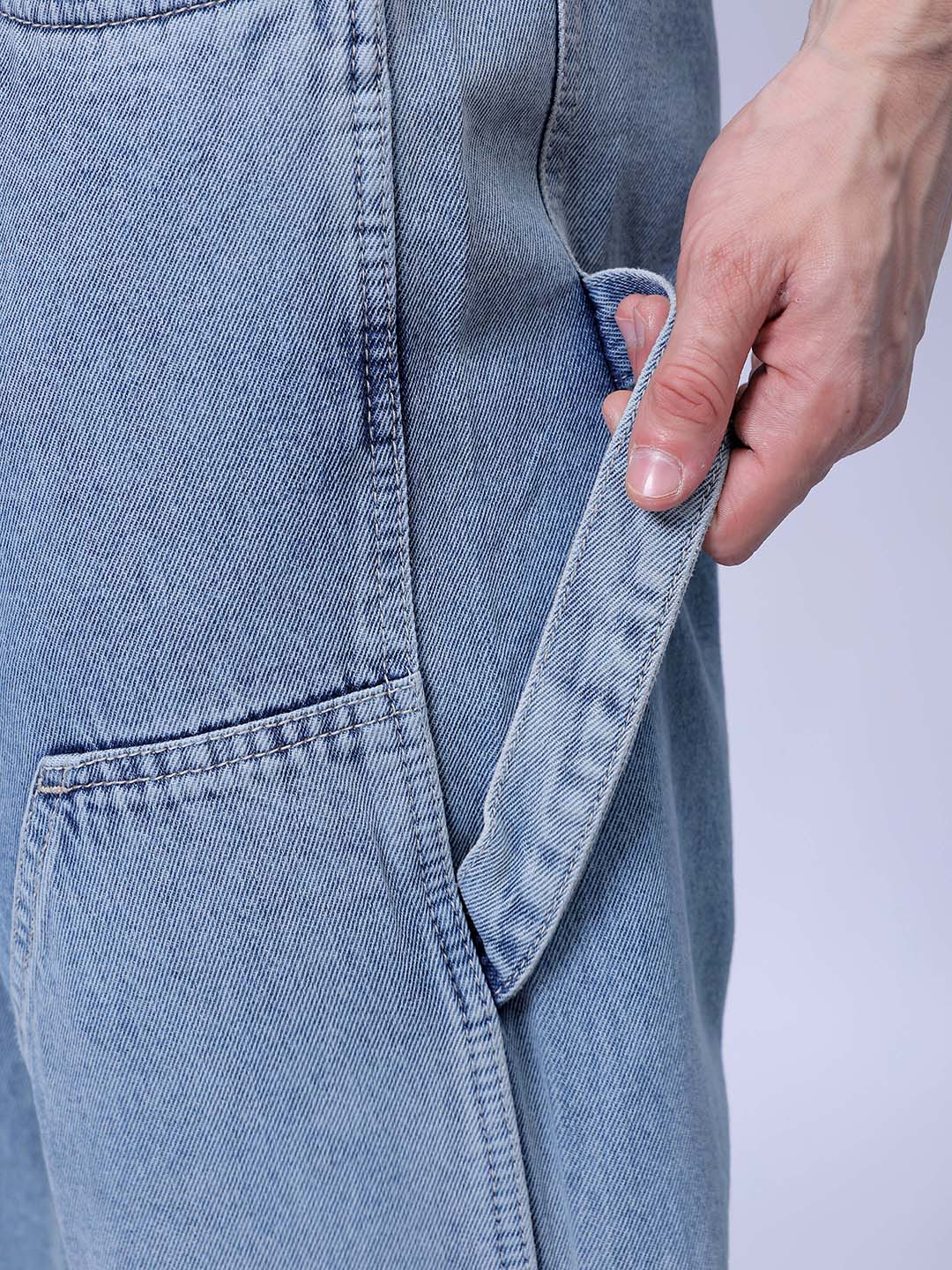 Men's Blue Relaxed Fit Casual Jeans