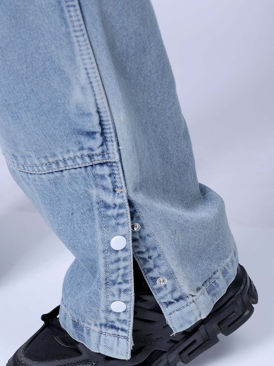 Men's Blue Relaxed Fit Casual Jeans