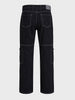 Men's Black Relaxed Fit Solid Casual Jeans