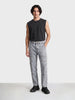 Men's Grey Regular Tapered Fit Solid Utility Jeans