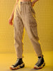 Shop Women's Khaki Anti Fit Solid Jeans Online.