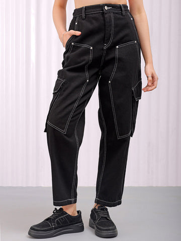 Shop Women's Solid Anti Fit High Rise Jeans Online.