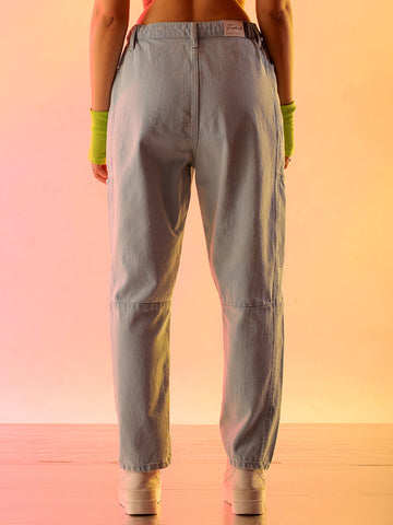 Shop Women's Blue Solid Anti Fit Utility Jeans Online.