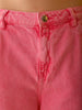 Shop Women's Pink Relaxed Solid Jeans Online.