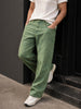 Men's Green Relaxed Fit Solid Casual Jeans