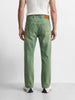 Men's Green Relaxed Fit Solid Casual Jeans