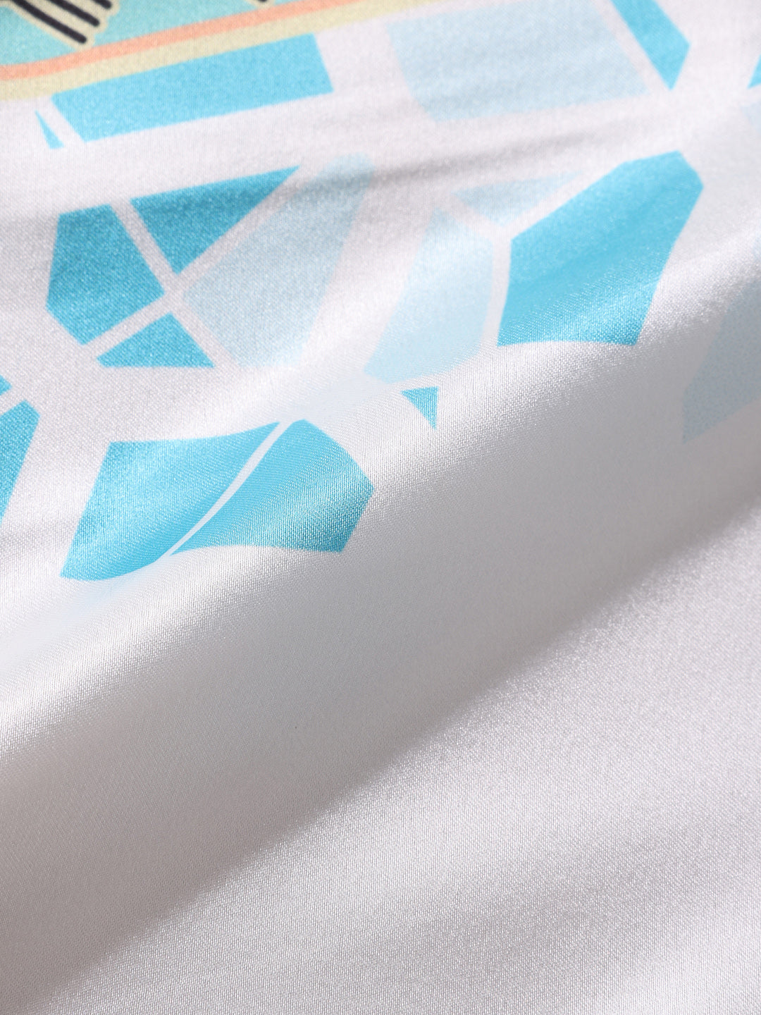 Men's Multicolor Relaxed Fit Border Print Resort Wear Shirt