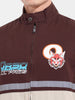 Men's Maroon Regular Fit Graphic Printed Street Wear Shirt