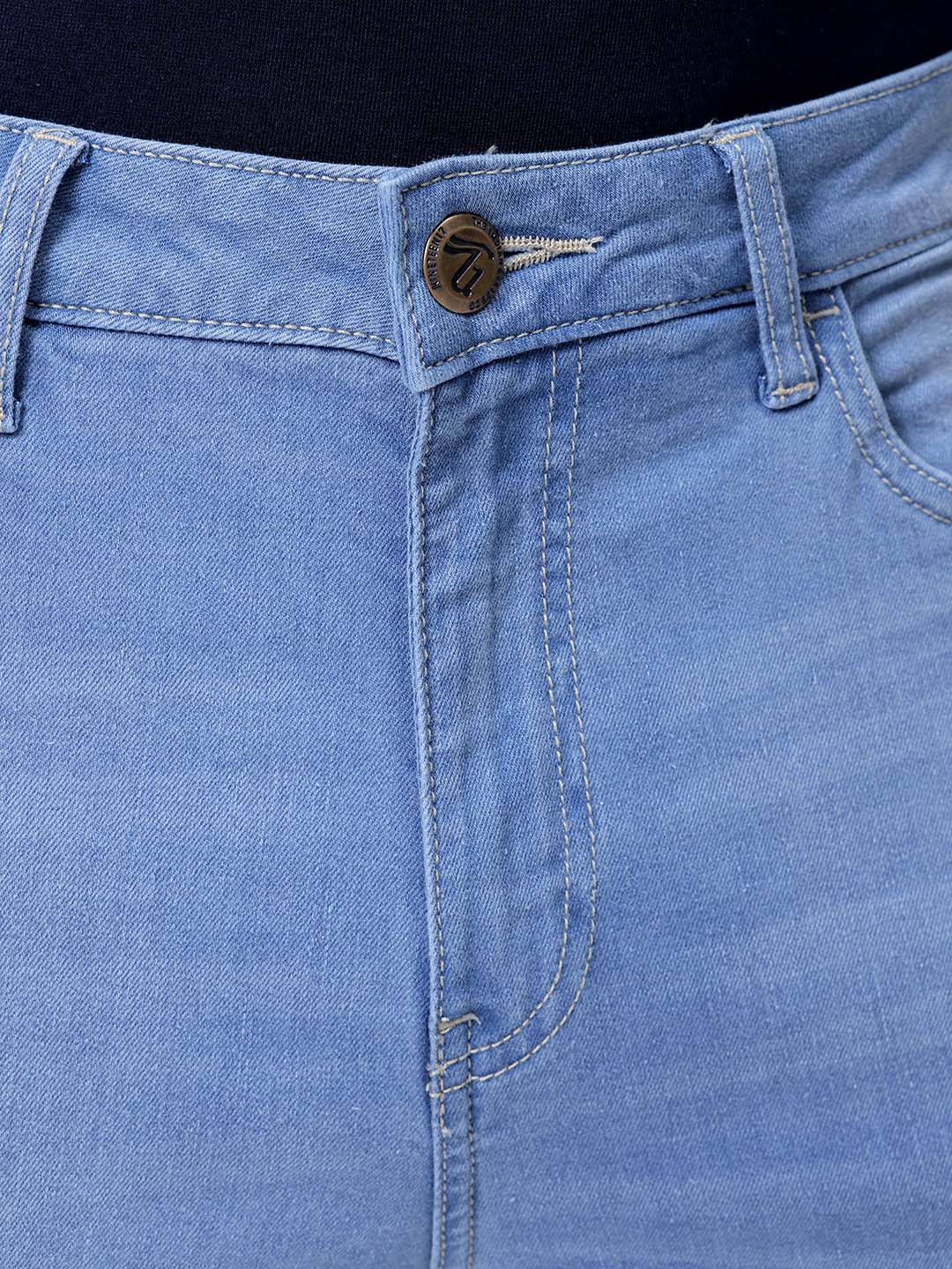 Men's Blue Slim Fit Casual Jeans