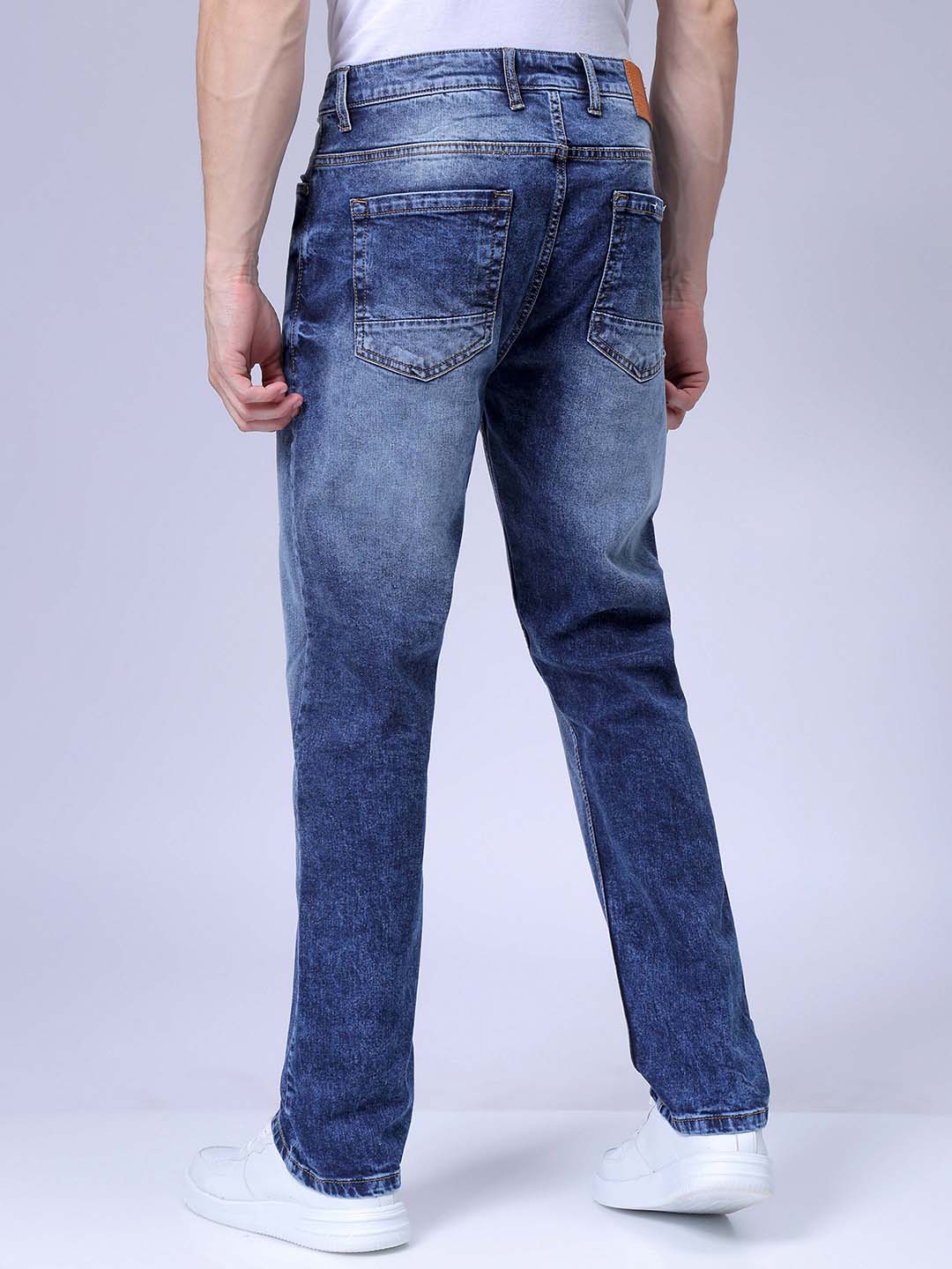Men's Blue Slim Fit Casual Jeans