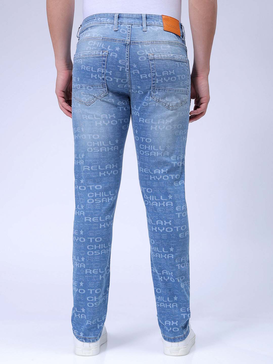 Men's Blue Slim Fit Casual Jeans