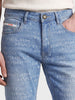Men's Blue Slim Fit Solid Casual Jeans