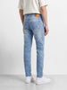 Men's Blue Slim Fit Solid Casual Jeans