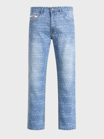 Men's Blue Slim Fit Solid Casual Jeans