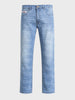 Men's Blue Slim Fit Solid Casual Jeans
