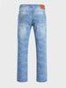 Men's Blue Slim Fit Solid Casual Jeans