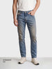 Men's Blue Straight Fit Solid Casual Jeans