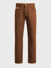 Men's Brown Slim Fit Casual Jeans