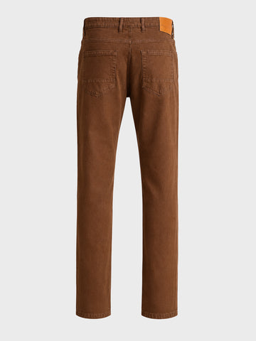 Men's Brown Slim Fit Casual Jeans